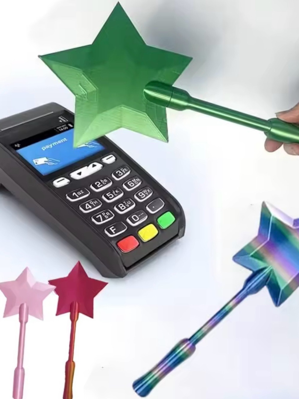 Colorful Magic Wand Card Tapper